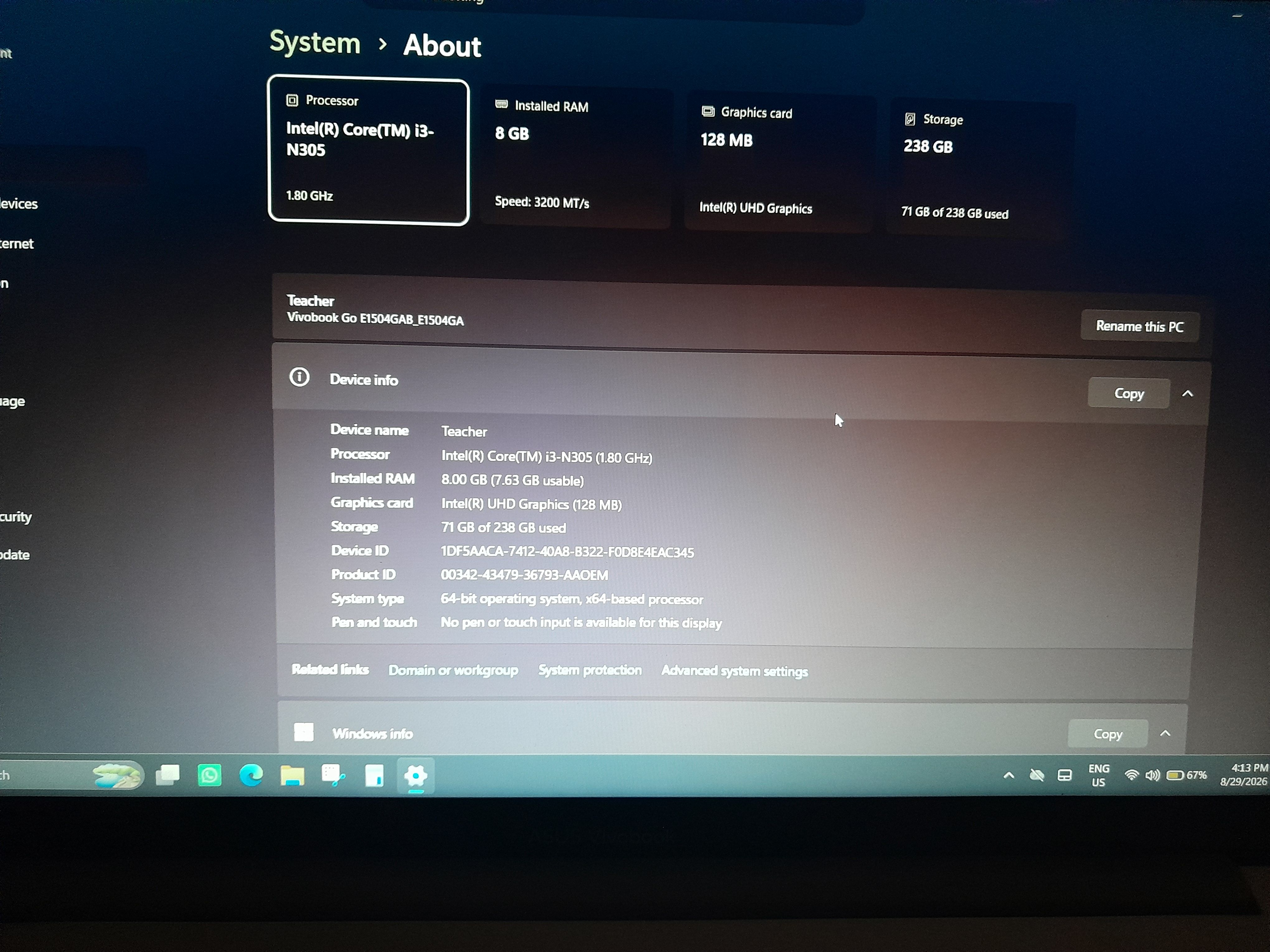 Laptop i3
