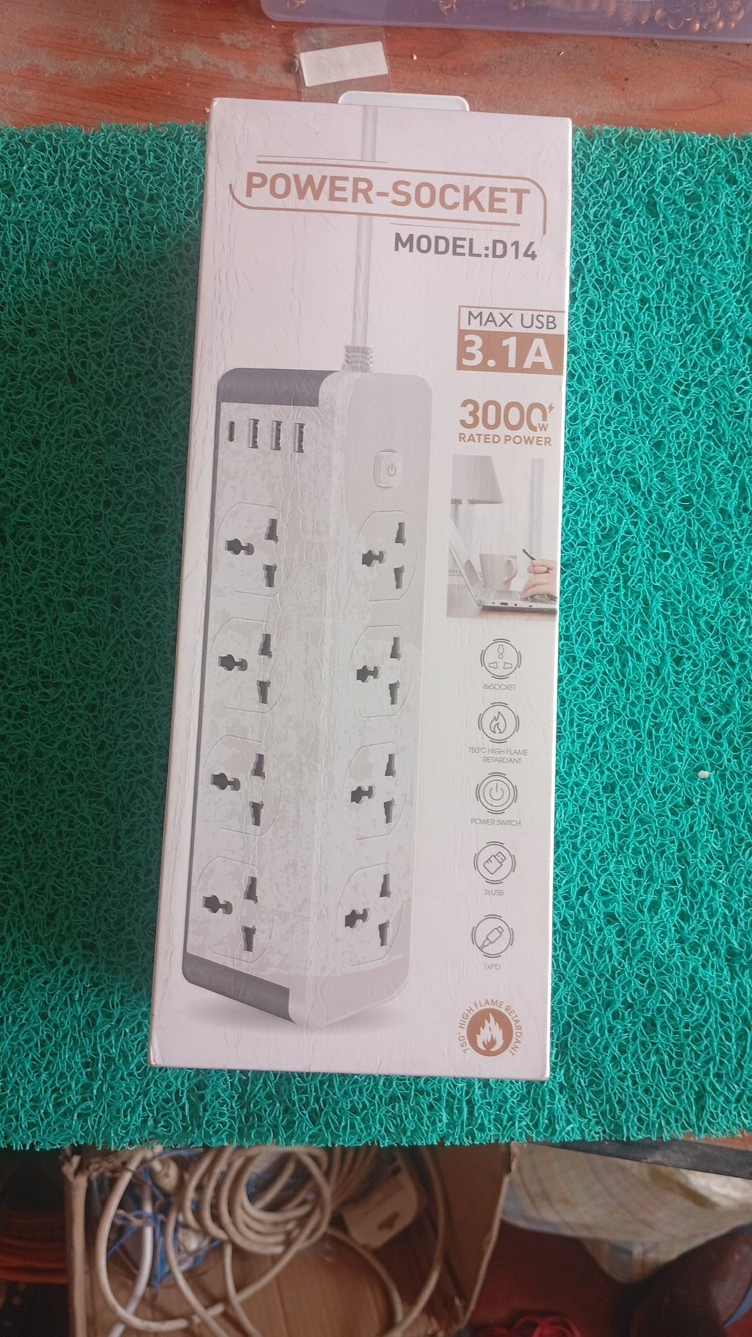 Power socket D 14